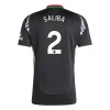 Maglia ufficiale Arsenal Saliba 2 Trasferta 2024-25 per Uomo